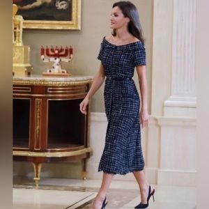 Zara Tweed Midi Dress